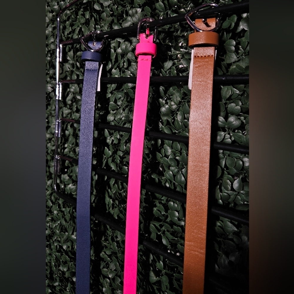 The Children's Place Navy, Pink, and Brown Belts